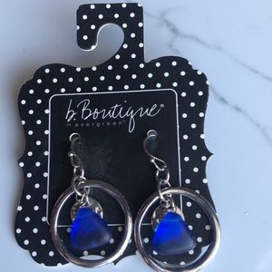 NEW Seaglass Hoop Drop Earrings